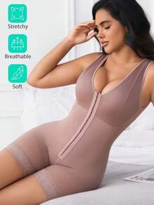 Women's Faja Moldeadoras Colombianas Lace Accent Design With Anti-Slip Technology | Breathable Compression Body Shapewear With Snap Crotch & Adjustable Hooks, Everyday Shapewear Bodysuit For Post-Surgery & Fitness - Nhiều màu - Xem 8