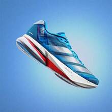 adidas Adizero Boston 13 舒適貼合跑步鞋 男款藍色 - 藍色 - 查看 4