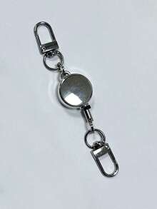 1个防盗伸缩金属钥匙链，弹性钥匙扣夹，适用于护士/办公室/学生证，登山扣，男女通用汽车钥匙链礼品 - 彩色 - 查看 15