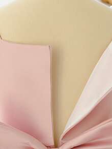 Tween Girls' Long Sequin & Mesh Bowknot Elegant Birthday Party Formal Dress, Excluding Headband - Dusty Pink - View 10