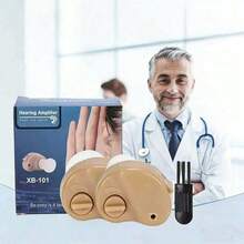 Audífonos Amplificador de sonido inalámbrico USB intraauricular para pérdida auditiva Molde auricular Audífonos para personas mayores con discapacidad auditiva - 2 piezas - Ver 3