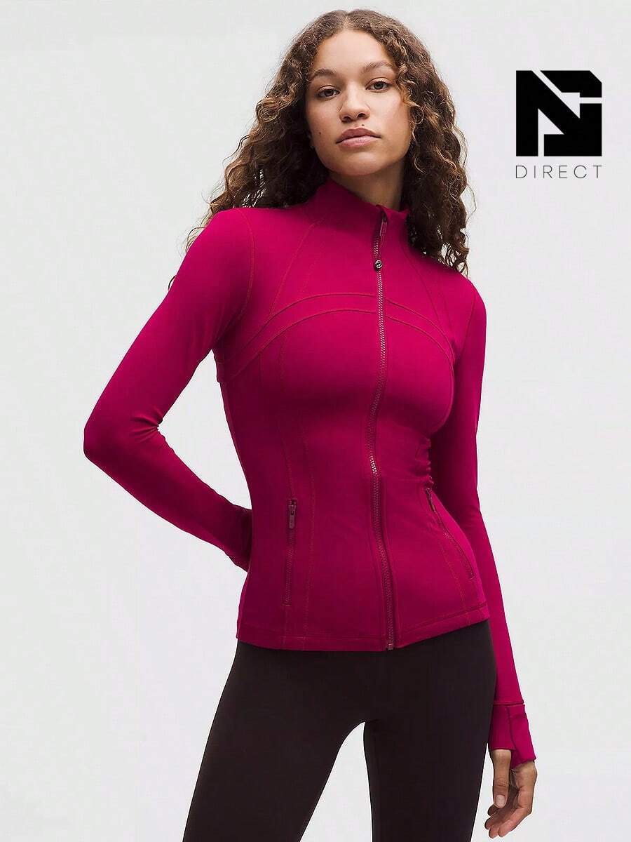 Lululemon Define Jacket Nulu Rumble Berry-For Yoga Gym Running-Sweat-Wicking-Yoga-All Seasons Sport-Spring/Summer-Autumn/Winter-Back To School- Easter Gift - Berry Rumble - 查看 1