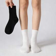 Tendencia6 Pares Calceta Deportiva Unisex Calcetin Largo Algodon GymCalidad premium - Blanco y Negro - Ver 7