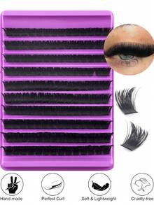 180/160/140/120pcs Eyelash Extension Kit (80D+100D+120D+150D+200D), Includes Lashes, Glue, And Tools, Allows You To Easily Create Professional-Level Lash Effects At Home. Professional Eyelash Extension Set, Easily Create Salon-Level Lash Effects At Home. Kit Includes: DIY Mink-Like Lashes, Strong Adhesive, And Precise Tools. - Multicolor - View 5