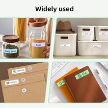 Marklife M1 Mini Label Printer, Bluetooth Label Printer, Wavy Texture, With Label Tape, Suitable For Smartphone Label Printing, Easy To Use, Suitable For Children, School Supplies, Home, Business Office Supplies, Convenient Organization (Rechargeable) - White - View 9