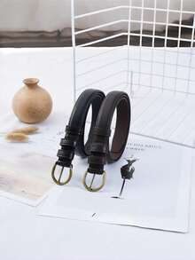男女通用复古风腰带 - 简约清新腰带 - 时尚百搭休闲腰带 - 彩色 - 查看 5