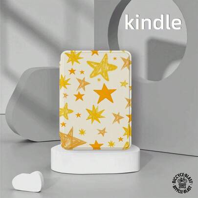 高级通用星形图案电子阅读器保护套：纤薄轻巧，防摔耐用，便于携带，采用全方位防摔设计。兼容多种电子阅读器型号，确保您出行无忧。