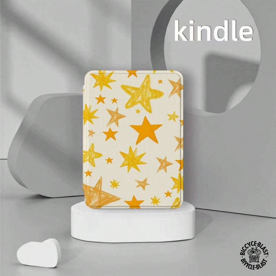 高级通用星形图案电子阅读器保护套：纤薄轻巧，防摔耐用，便于携带，采用全方位防摔设计。兼容多种电子阅读器型号，确保您出行无忧。 - 彩色 - 查看 1