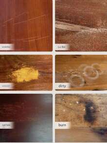 低氣味家具修補漆筆，適用於木材與金屬材質，多色刮痕修補套組，滿足各種場景需求。適用於修補櫥櫃、門板、沙發、桌子、椅子、木製櫃子、地板、汽車內裝零件與包包。快速乾燥 - 組合套裝4pcs - 查看 7