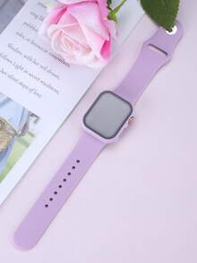 二合一运动硅胶表带和表壳套装，兼容 40mm、41mm、42mm、44mm、45mm、46mm 和 49mm 尺寸的 表带和表壳。柔软舒适的硅胶表带搭配铆钉表扣。防震防刮的硬质 PC 材料和钢化玻璃保护膜一体成型。兼容 Series Ultra/11/10/9/8/7/6/5/4/SE。男女通用智能手表表带和表壳套装。 - 淺紫色 - 查看 7