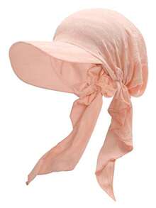 1件欧美新款破洞条纹头巾帽，无檐遮阳帽，轻便多功能头巾帽 - 多色 - 查看 9