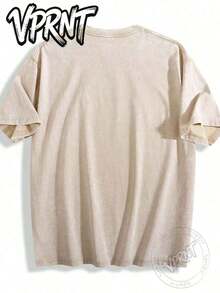 Casual, Everyday Outfits, Classic Retro Women's Clothing, Comfortable Short-Sleeved Tops For Spring, Summer, Autumn And Winter - Unisex Everyday Campus Wear For Women And Men. - 杏色 - 查看 2
