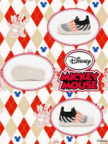 Disney Authentic Collaboration With  | A Pair Of Children's Sneakers, Suitable For Daily, Festival, Sports, And Outdoor Wear. It Fits The Foot Comfortably, Is Anti-Slip, Wear-Resistant, And Breathable (Boys' Sneakers, Boys' Board Shoes, Children's Sneakers, Girls' Sneakers, Girls' Board Shoes) - Black - View 4