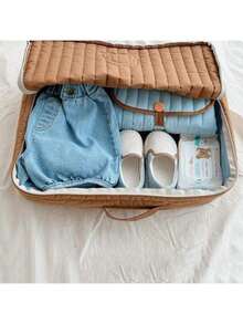 1pc New Ins Style Mama Bear Handbag, Large Capacity Maternity Bag, Lightweight Tote Bag, Baby Clothes Storage Bag - Multicolor - View 6