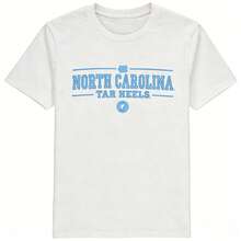 Classic NCAAs North Carolina Tar Heels Team Logo Print Short . - White - View 1