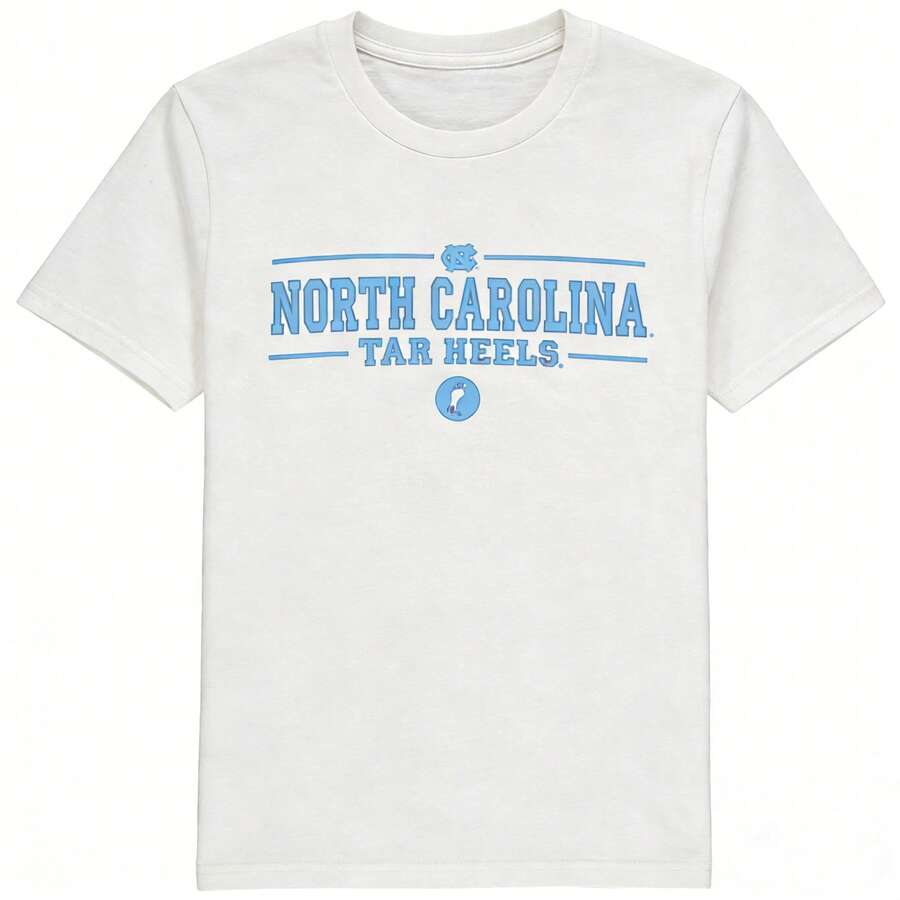 Classic NCAAs North Carolina Tar Heels Team Logo Print Short . - White - View 1