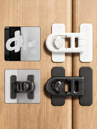 1/3/5pcs Fridge Lock, Baby Safety Fridge Lock, Drawer Lock, Oven Lock, Anti-Pet Lock, Door & Window Lock, Suitable For Fridge, Microwave, Oven, Cabinet, Room, Door, Drawer To Prevent Opening