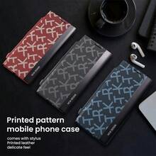 Galaxy ZFold3/ZFold4/ZFold5/ZFold6/ZFold7 Phone Case, Full Body Protection Shockproof Case With Stylus Pen, R Letter Print Series, Side Pen Slot Design, Fashionable Versatile Protective Cover - Multicolor - View 1