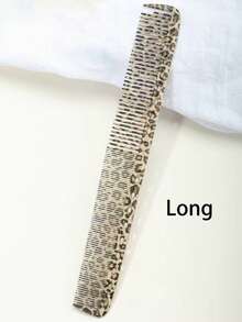 Leopard Print Double Sided Steel Pin Hair Comb, Anti-Static Smoothing Styling Comb (1Pc/4pcs) - Multicolor - View 13