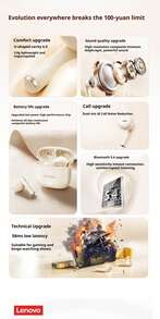 Lenovo EA175 Semi-in-ear Bluetooth Earbuds, 13mm Driver, 4-5H Playtime, Type-C Charging - 均碼 - 查看 7