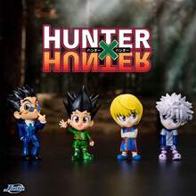 Simba Figuras de metal de  de 2.5 pulgadas, modelos de personajes coleccionables de aleación que incluyen a Gon, Killua, Kurapika, Leorio, juguetes de alta calidad adecuados para adultos y adolescentes - Multicolor - Ver 2