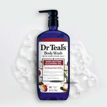 Dr Teal's Shea Butter And & Almond Oil Body Wash 24oz - bơ hạt mỡ - Xem 5