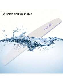 20支装月牙形指甲锉，双面100/180目，适用于指甲修型和护理，适用于亚克力指甲和天然指甲，指甲锉，月牙形抛光块，美甲工具，送给女性、男性和家人的礼物 - 指甲銼 - 查看 11