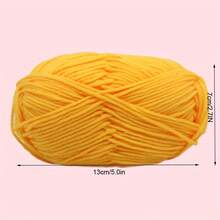DIY Yarn: 300G Of Soft, Hearty Wool & Polyester Blend, Perfect For Knitting, Crocheting, And DIY Crafts - A-6 Pieces Of 50g Milk Yarn - View 3