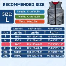 HISEA 柔软浮力游泳背心；内置柔软浮力棉，无需充气；沙滩冲浪浮力服；水上摩托艇浮力服 - 灰色 - 查看 15