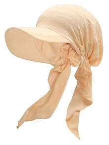 1件欧美新款破洞条纹头巾帽，无檐遮阳帽，轻便多功能头巾帽 - 多色 - 查看 10