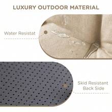 Rocking Chair Cushions, Water Resistant Glider Rocker Replacement Cushion Set For Patio Porch Garden Fits Most Standard Rockers, Beige 1PK - Beige18x1818x22Stand - View 4
