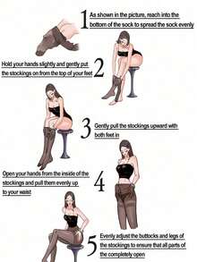 1PC Gradient Tights For Women | Y2K E-Girl Sexy Pantyhose | Anime Style - Multicolor - View 6