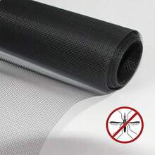 1pc Black Window Screen Mesh Is Suitable For Balconies And Gardens High-Transparency Invisible Insect-Proof And Mosquito-Proof Mesh Can Be Freely Cut - A - View 2