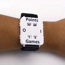 排球训练计分器、球类比赛记分牌、腕带式计分器（适用于板球、网球或排球）、快速计分追踪设备、无需电池的腕戴式机械计数器，适用于单打和双打比赛——是教练和裁判更好地了解球员数据的理想选择 - 彩色 - 查看 8