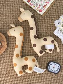 Búp bê nhồi bông hình hươu cao cổ bằng vải lanh chấm bi, cao 40cm/15.75in - Gối ôm siêu mềm mại, phù hợp cho cả trẻ em và người lớn, quà tặng du lịch lý tưởng và vật trang trí phòng trẻ em. - Nhiều màu - Xem 5