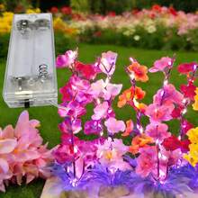 2 PIEZAS Luces de hadas de alambre de cobre LED púrpura de 2-5M con pilas AA (pilas no incluidas) para el Día de San Valentín, Ramadán, boda, dormitorio, decoración de fiesta - Morado - Ver 2