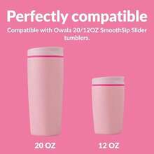 Rubber Seal Replacement For  Sliding Lid Coffee Tumbler, Silicone Sealing Ring Gaskets Seal Parts Leak-Proof Water Bottle Lid, Compatible With  SmoothSip Slider 20/12OZ (3PCS/Dark Pink) - / - Xem 4