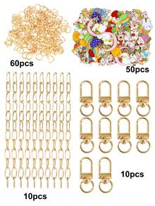 Easter DIY Keychain Making Kit, Includes Easter Eggs Rabbit Carrot Pendants, Keychain Clasp, Extension Chain, Jump Rings And Jewelry Pliers, Creative DIY Bag Charms & Jewelry Craft Kit Supplies, Easter Gifts - DIY Keychain Making Kit - View 19