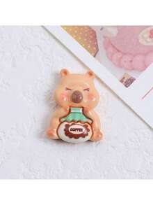 6/12pcs Creative Coffee Beaver Fridge Magnets, Cute Animal Pattern Decorative Stickers Suitable For Refrigerator, Whiteboard, Storage Cabinet And Dishwasher, Kitchen And Home Decor - Multicolor - View 7