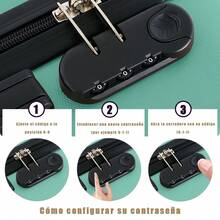 Set Maletas Kit Viaje Mano Avion 20in Con Caja  Maquillaje - Verde - Ver 11