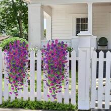 2pcs Artificial Hanging Daisy Flowers, Fake Plant Decor For Indoor Outdoor Potted, Farmhouse Style For Spring Summer - Multicolor - View 6