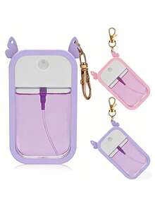 1/4个 30毫升 洗手液蝴蝶硅胶套 香水瓶分隔瓶配件 防摔分隔瓶硅胶套 防漏香水卡分隔瓶硅胶套 带挂钩（不含挂钩）分隔瓶 - 彩色 - 查看 4