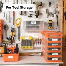 Marklife M1 0.5 Inch Thermal Label Printer, Bluetooth Label Printer, Wireless Label Printer, Comes With 1 Roll Of 12x40mm White Label Tape, Inkless Printer, Compatible With IOS And Android, Suitable As Gift, Home, And Business Office Supplies (Milky Black) - Multicolor - View 10