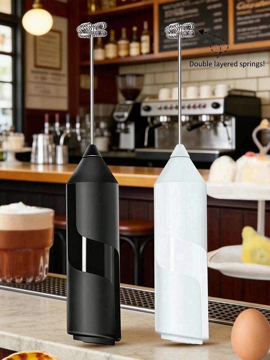 电动奶泡器，手持式奶泡器，咖啡、卡布奇诺、拿铁奶泡器 - 彩色 - 查看 1