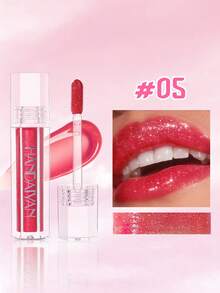 HANDAIYAN Hexagon Pearl Gloss Lip Gloss, Moisturizing Mirror Finish, Long-Lasting Shine, Suitable For Daily, Party, Beach, Camping & Travel, Portable And Easy To Use, Also Suitable For Solo Gatherings, Christmas Celebrations And Various Festivals. An Ideal Gift For Special Occasions. - Nhiều màu - Xem 15