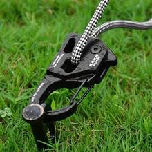 1 pieza Tensor de cuerda para refugio solar de camping al aire libre, sujetador de bloqueo automático de aleación de aluminio - Multicolor - Ver 3