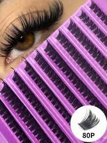 180/160/140/120pcs Eyelash Extension Kit (80D+100D+120D+150D+200D), Includes Lashes, Glue, And Tools, Allows You To Easily Create Professional-Level Lash Effects At Home. Professional Eyelash Extension Set, Easily Create Salon-Level Lash Effects At Home. Kit Includes: DIY Mink-Like Lashes, Strong Adhesive, And Precise Tools. - Multicolor - View 12