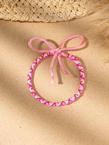 A Bohemian-Style Braided Tassel Charm Lucky Rope. A Couple's Bracelet. A Friendship Bracelet For Good Friends. Suitable For Daily Wear And As A Gift For Festivals. - Multicolor - View 4