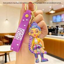 1pc New KPOP Witch Hunting Girl Group Figurine Keychain Pendant, Cartoon Boy Band Keychain Accessory, Small Gift - Multicolor - View 16