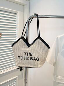 大容量时尚奢华优雅手提包。2026新款女士简约百搭托特单肩包。 - 黑色 - 查看 2